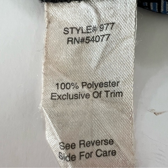 CABI Fatale Animal Print Chiffon #977 Blue Leopard Print Blouse - Size XL - Picture 6 of 14